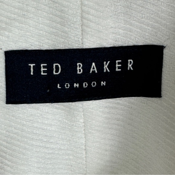 Ted Baker London White‎ Long Sleeve Dress Shirt Mens Size 17 Button Down Minimal - Picture 4 of 11